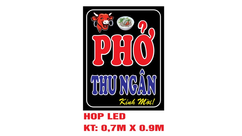 Biển đèn led quán ăn